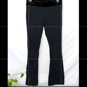 Skinny Bootcut Yoga Pants with Velvet Top. Size S